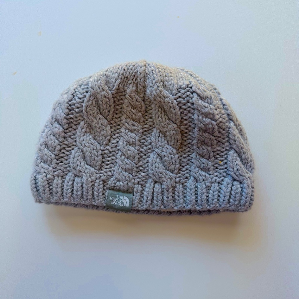 North Face Knit Beanie - Unisex, light blue